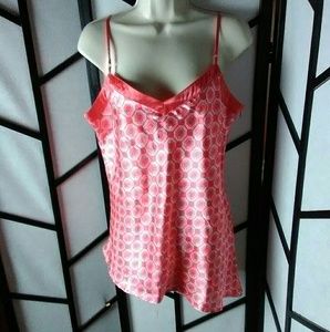 Old Navy Salmon/White Camisole Tank Top